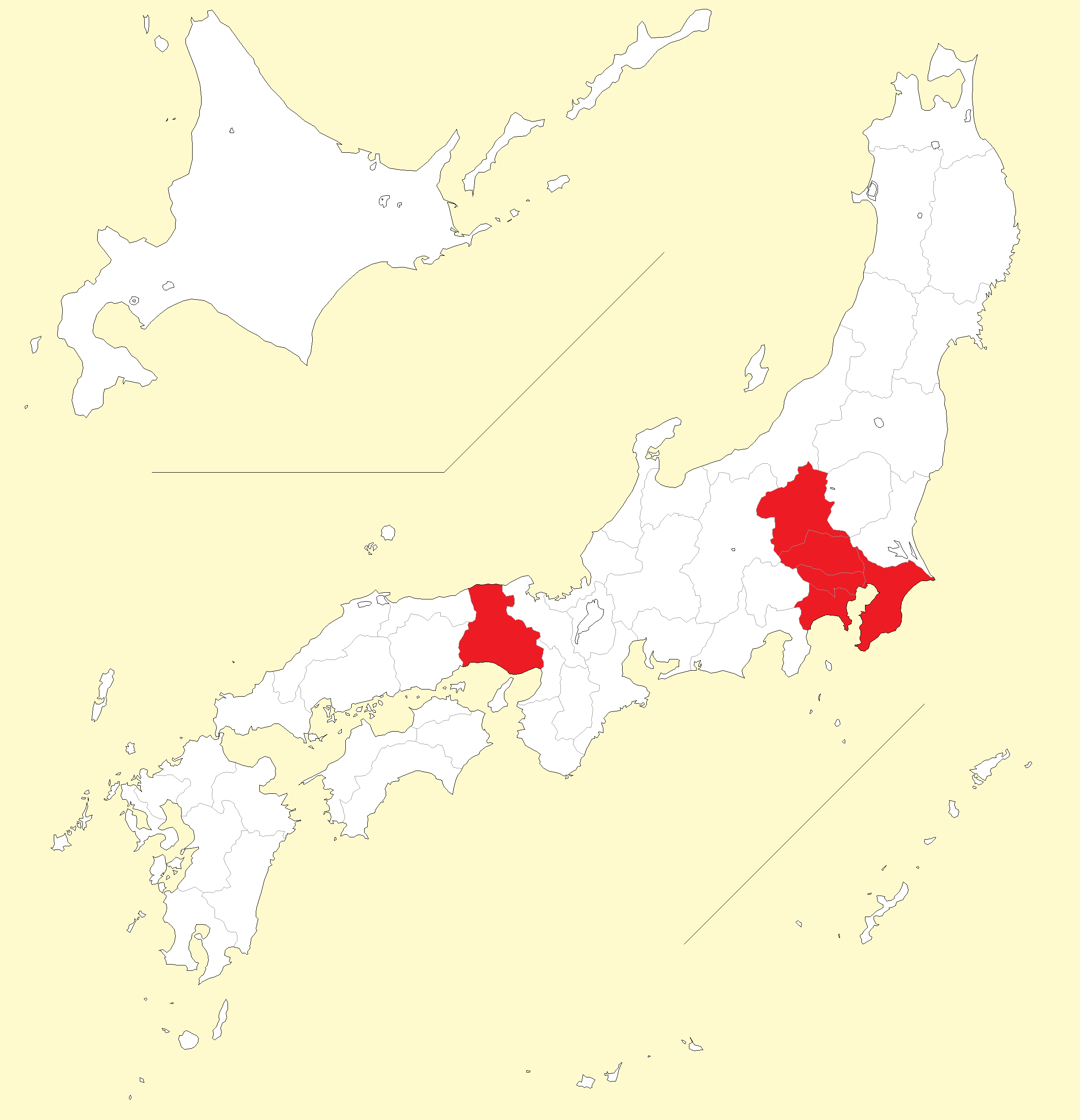 ウラギンシジミ分布